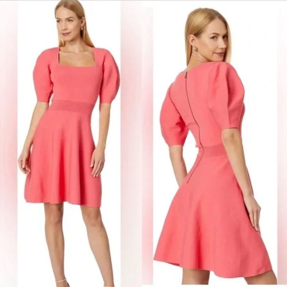 Ted Baker London Red and Pink Mini Dress